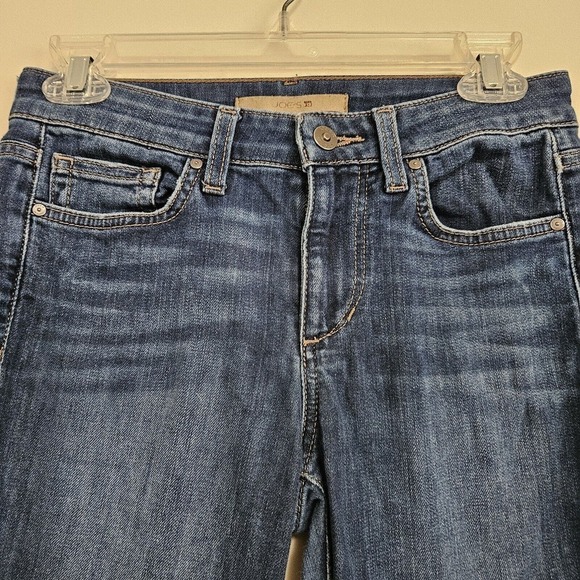 Joes Jeans Jamie Skinny Mid Rise Raw Hem Stretch Blue Jeans Size 25 28x28 - Picture 3 of 10